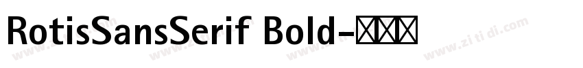 RotisSansSerif Bold字体转换